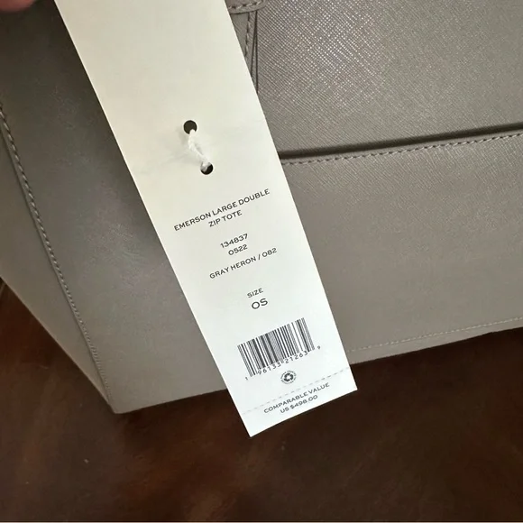 New Tory Burch EMERSON LARGE DOUBLE ZIP TOTE bag - Picture 4 of 16